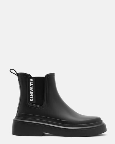 Shop the Hetty Logo Rubber Ankle Boots