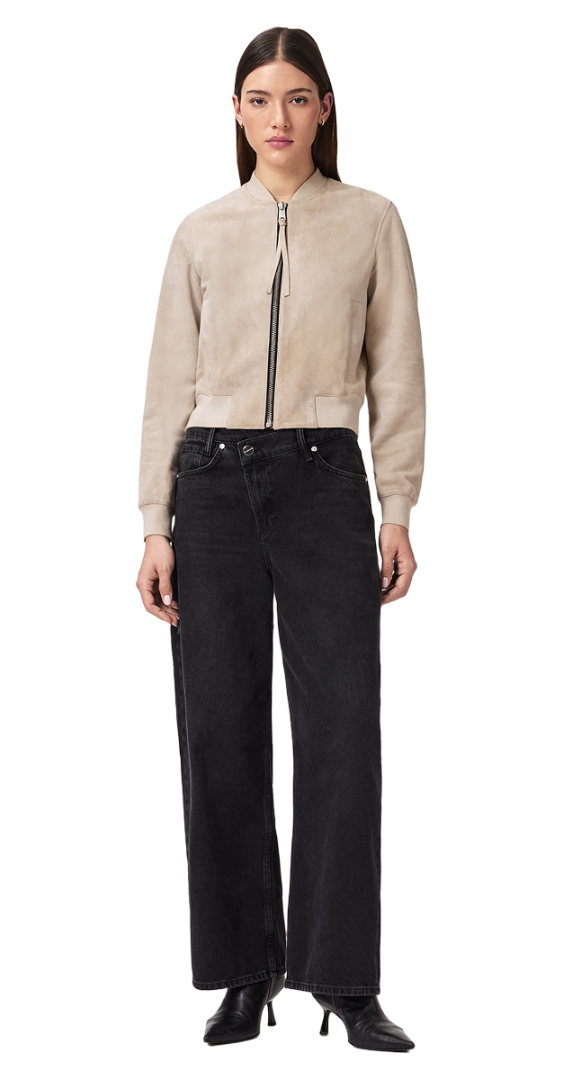 Shop The Womens Orten Suede Bomber Jacket