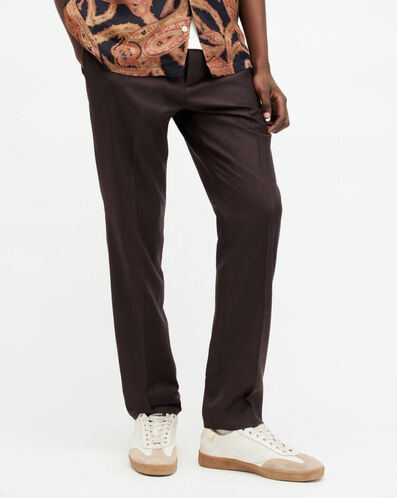 Shop the Thorpe Pinstriped Straight Fit Pants