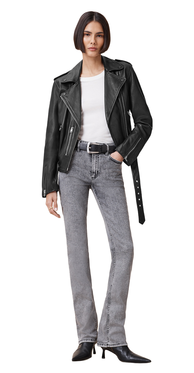 Shop The Womens Balfern Leather Biker Jacket