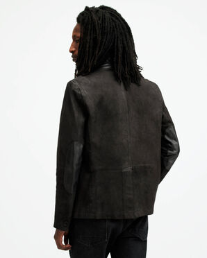 Shop the Survey Waxed Suede Double Layer Blazer.