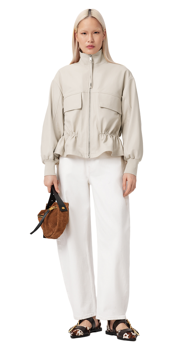 Shop the Womens Flor Leather Jacket