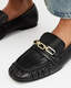 Sapphire Leather Chain Loafer Shoes  large image number 4