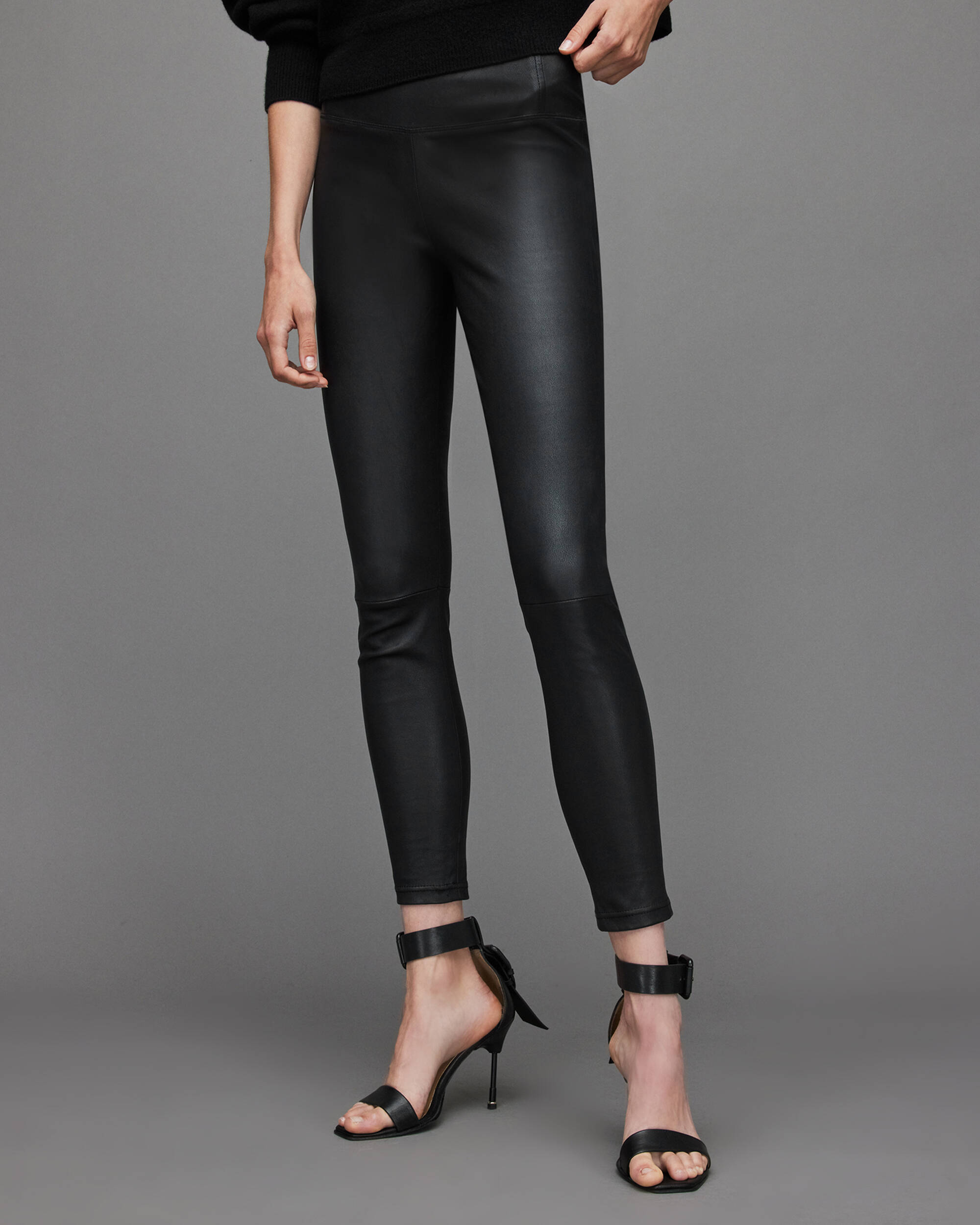 Cora High-Rise Leather Leggings  large image number 2