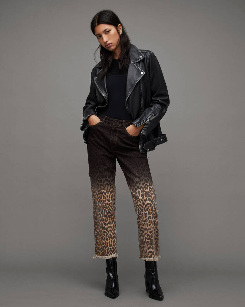 Rali Leopard Print Skinny Jeans  large image number 1