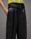 Harlyn Wide Leg Belted Leather Trousers  large image number 3
