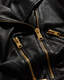 Balfern Belted Hem Leather Biker Jacket  large image number 8