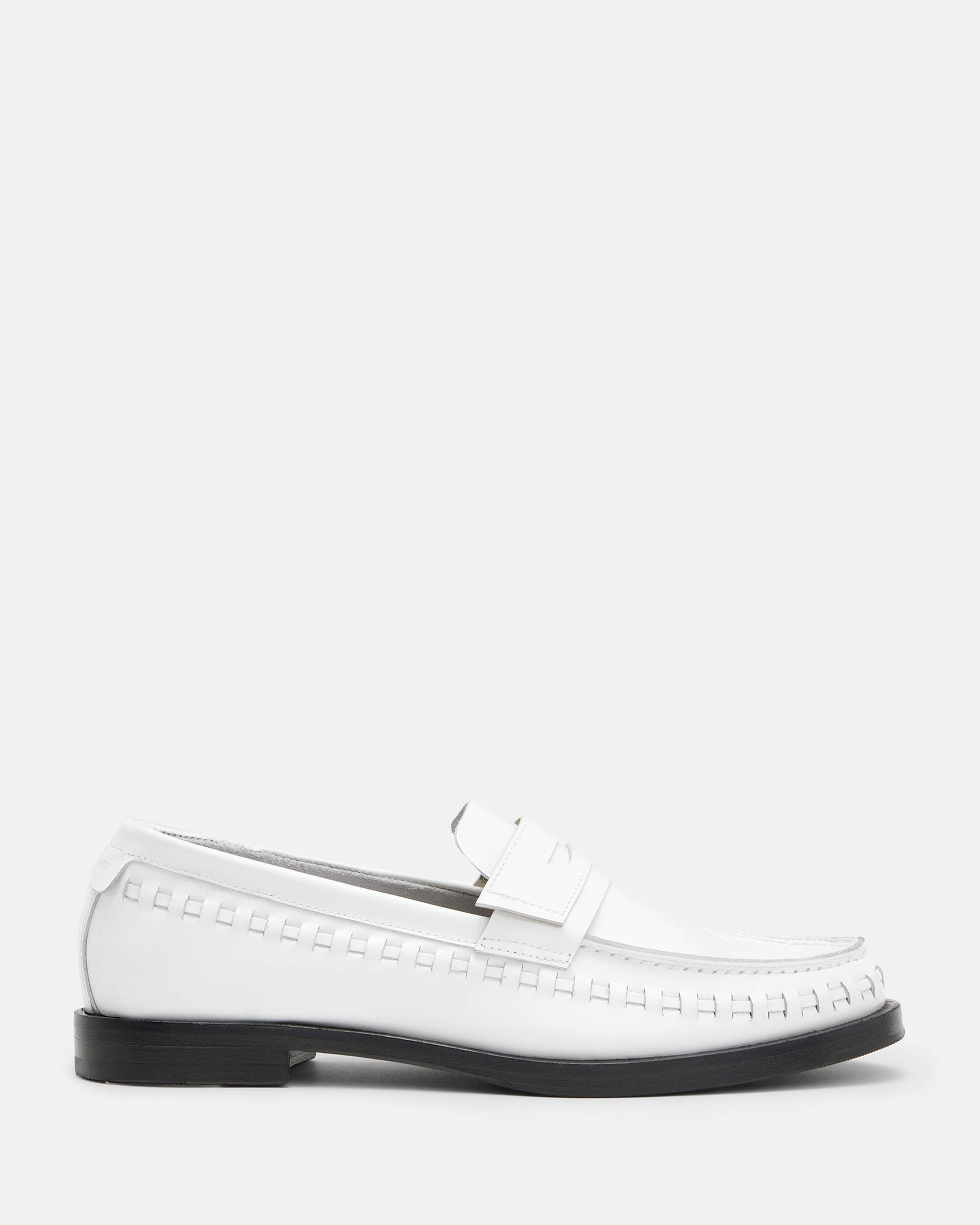 Sofie Leather Loafers Chalk White | ALLSAINTS