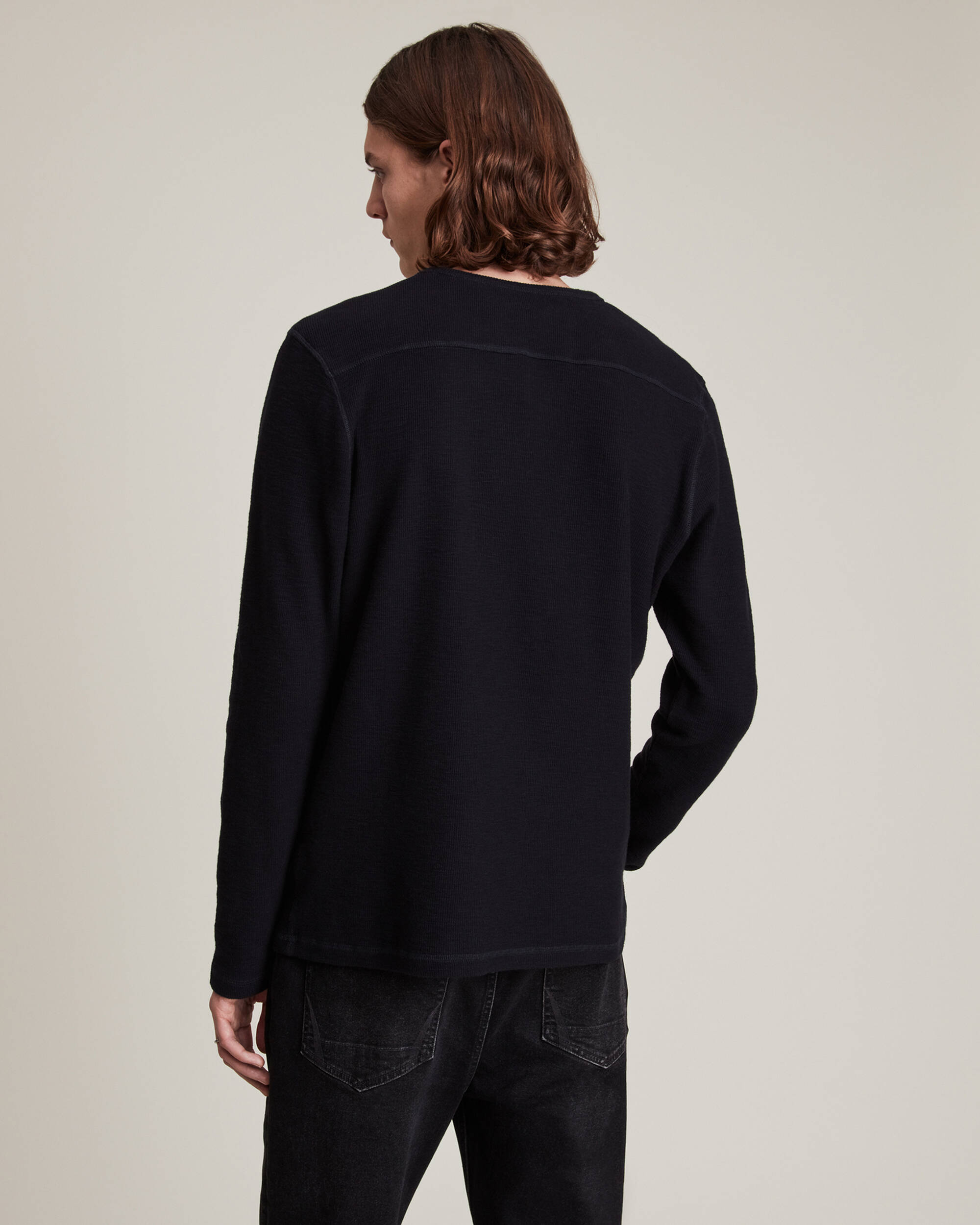 Muse Long Sleeve Crew T-Shirt INK NAVY | ALLSAINTS
