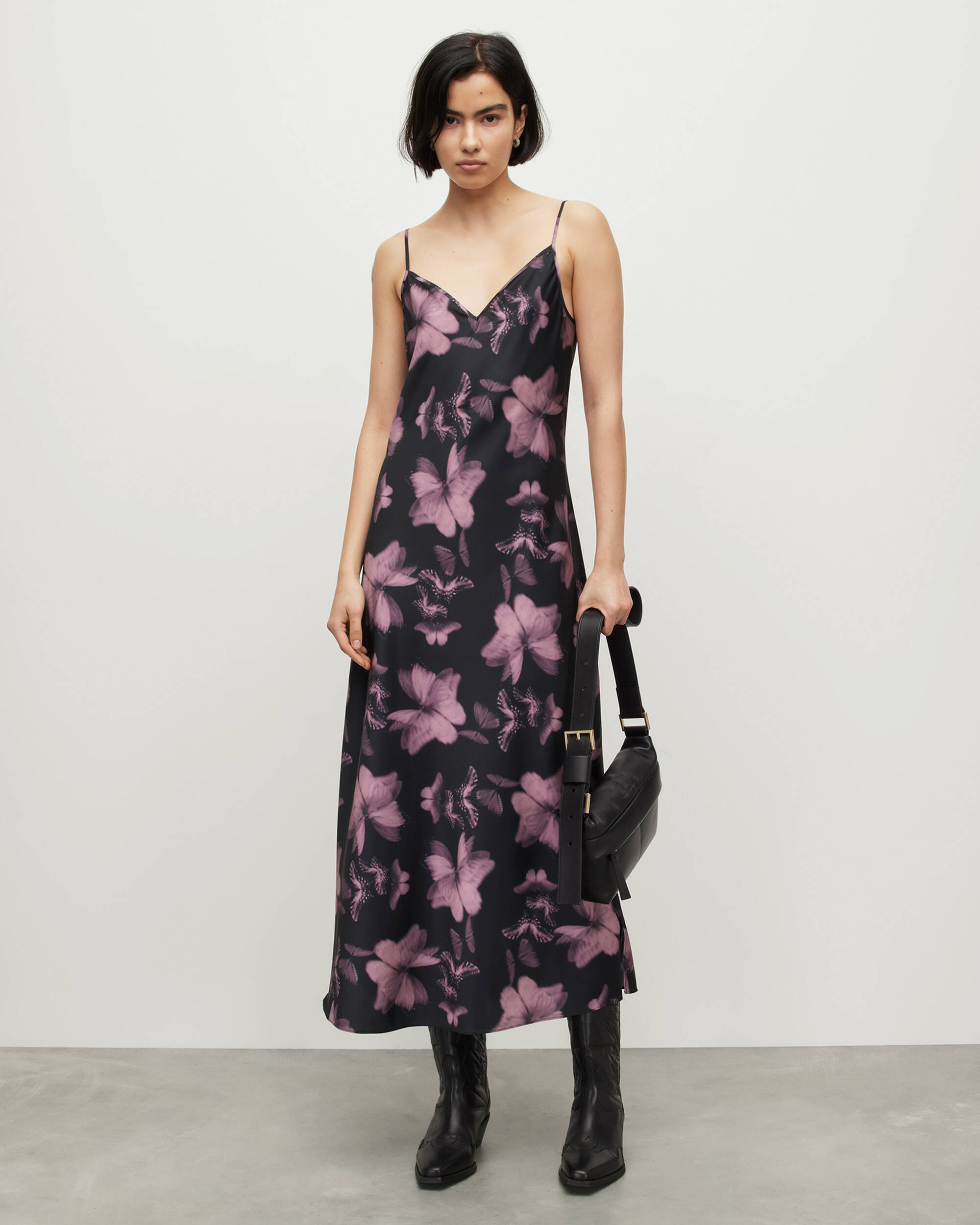 Tiana Ceres Floral Print Midi Slip Dress