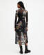 Hanna Funnel Neck Printed Midi Dress  large image number 6