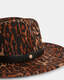 Annie Leopard Print Wool Fedora Hat  large image number 3