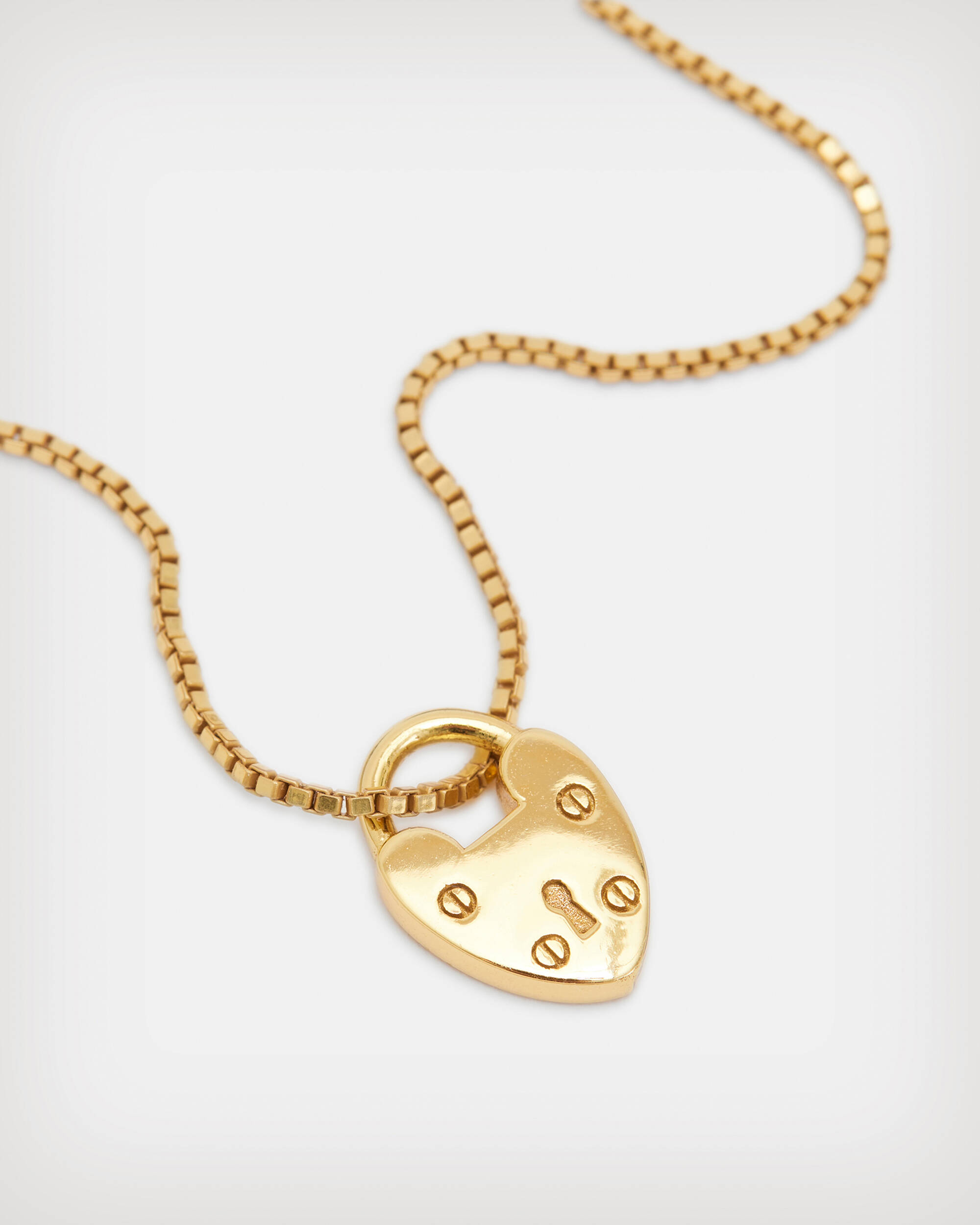 Heartlock Pendant Gold Vermeil Necklace  large image number 3