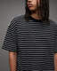 Ricky Striped Panelled Oversized T-Shirt  large image number 4
