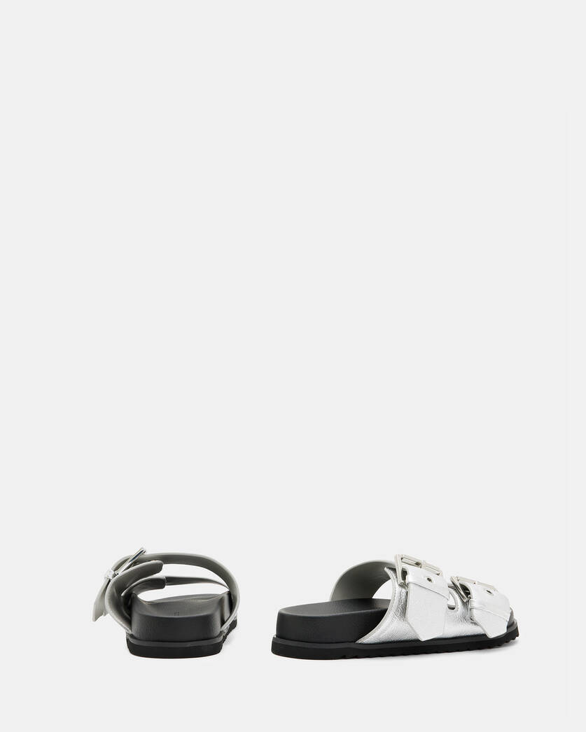 Sian Metallic Leather Sandals  large image number 6