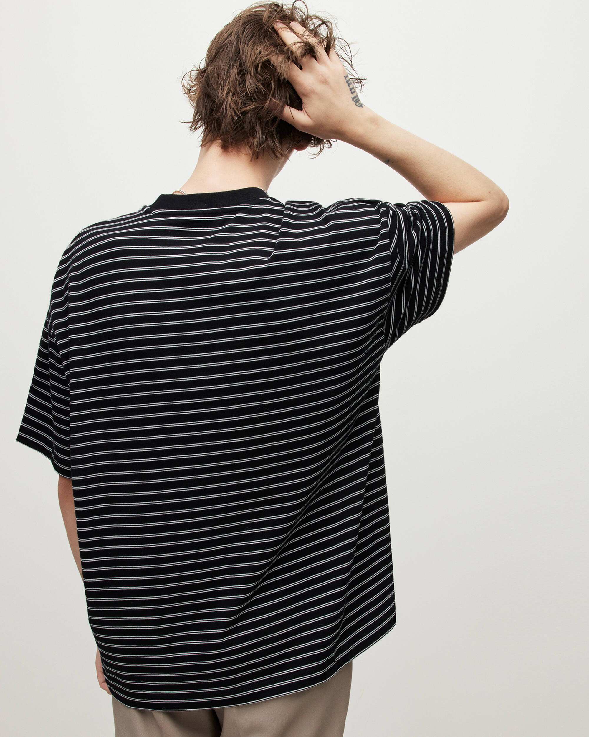 Stripe Subverse Oversized T-Shirt  large image number 4