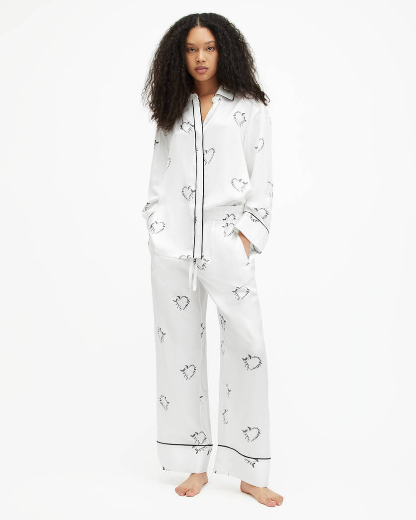 Sofi Silk Blend Escalera Pyjama Trousers  large image number 1