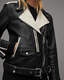 Dren Leather Contrast Biker Jacket  large image number 5
