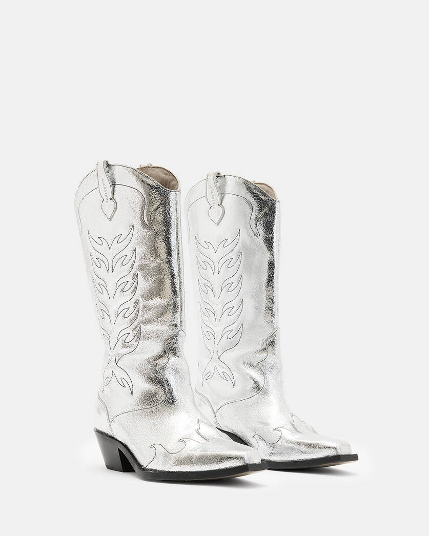 Dolly Western Metallic Leather Boots  large image number 5