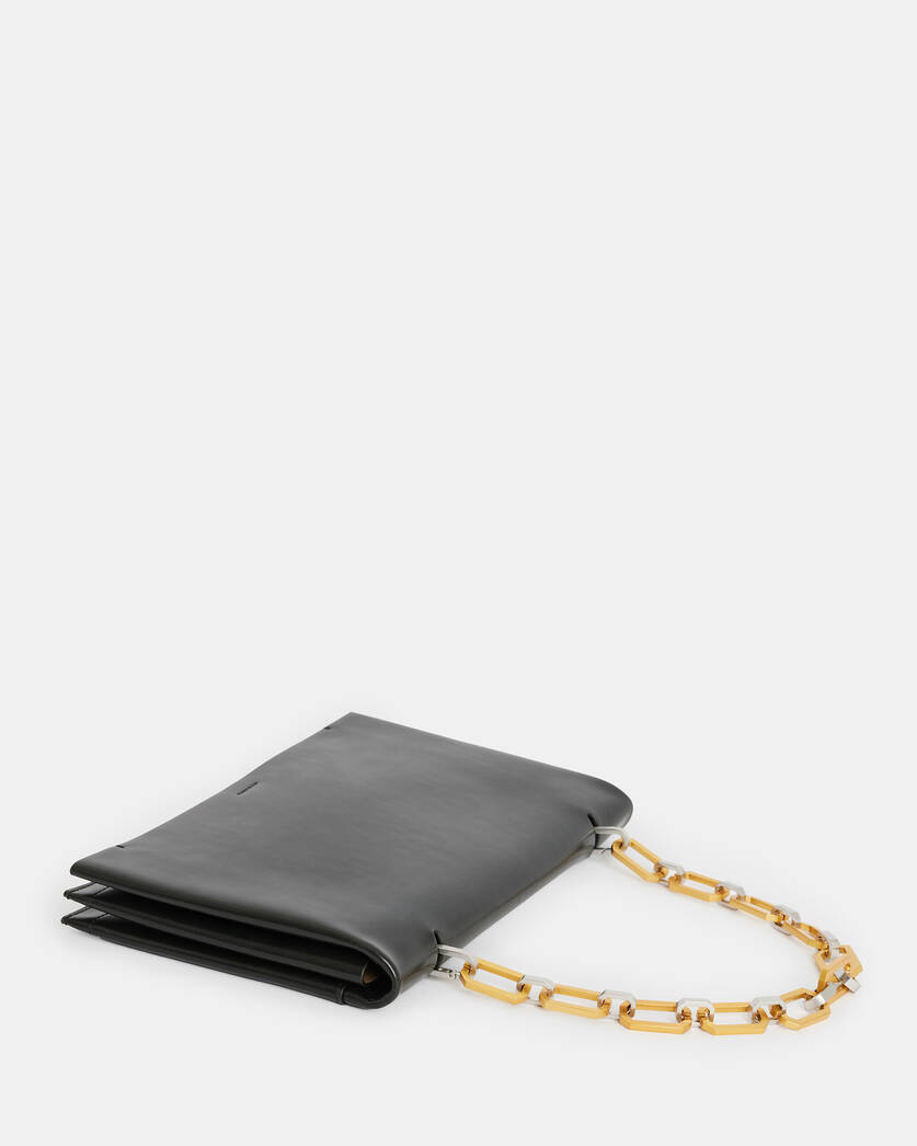 Akira Leather Removable Chain Clutch Bag  large image number 8