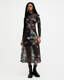 Hanna Funnel Neck Printed Midi Dress  large image number 1