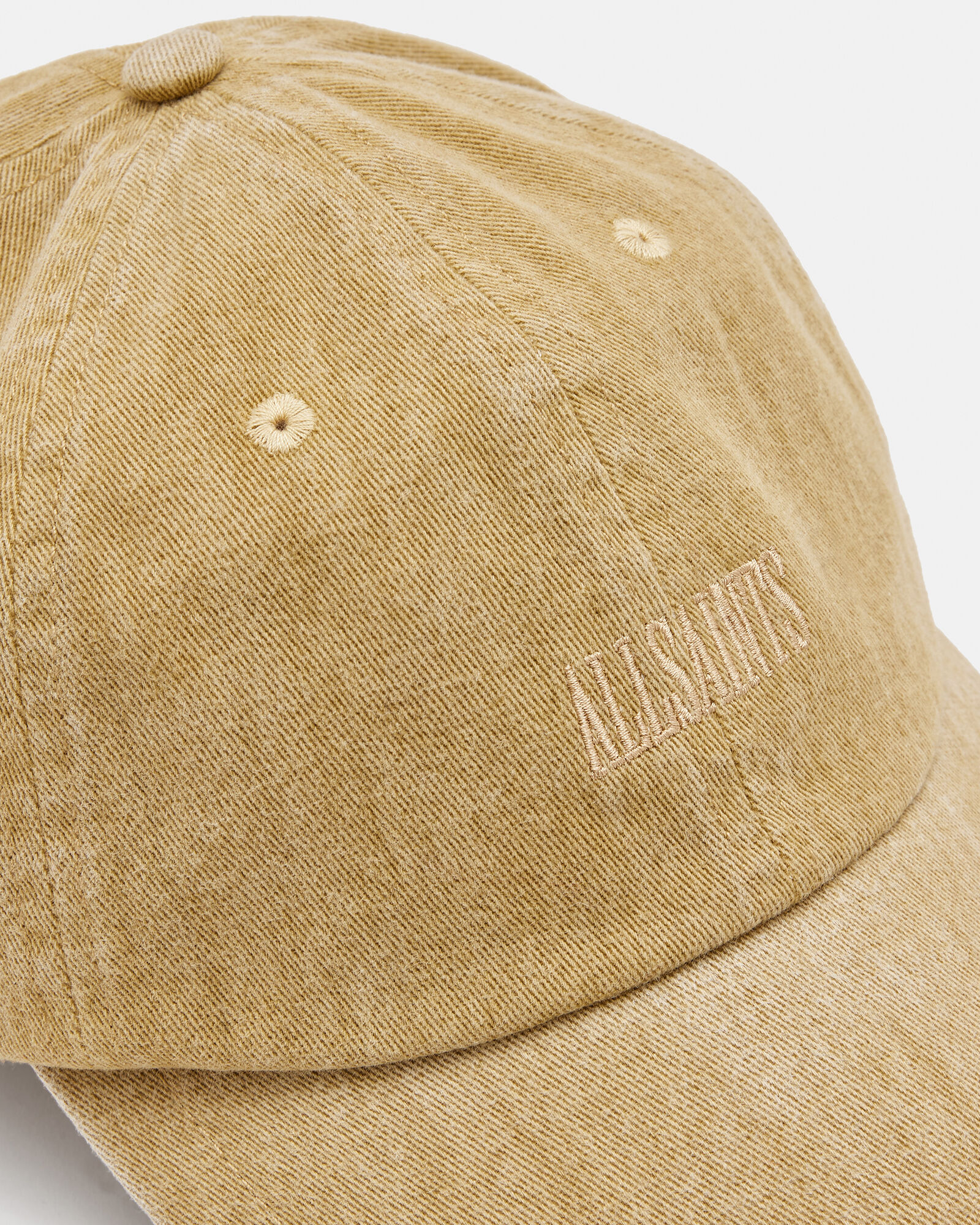 State Distressed Baseball Cap CAMEL/DULL NICKEL ALLSAINTS