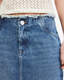 Cyra Frayed Waistband Maxi Denim Skirt  large image number 3