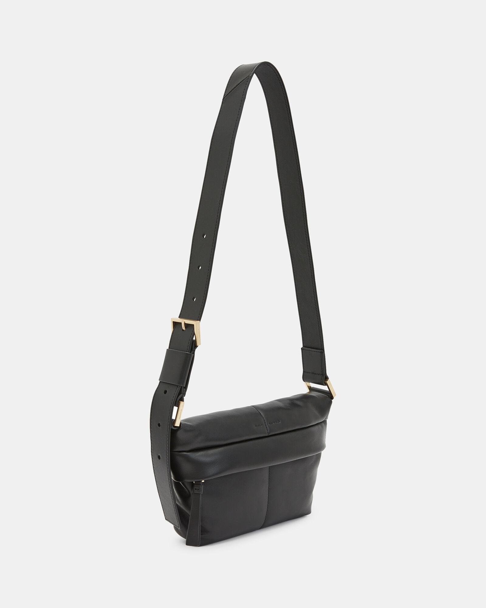 Colette Quilt Leather Crossbody Bag Black ALLSAINTS
