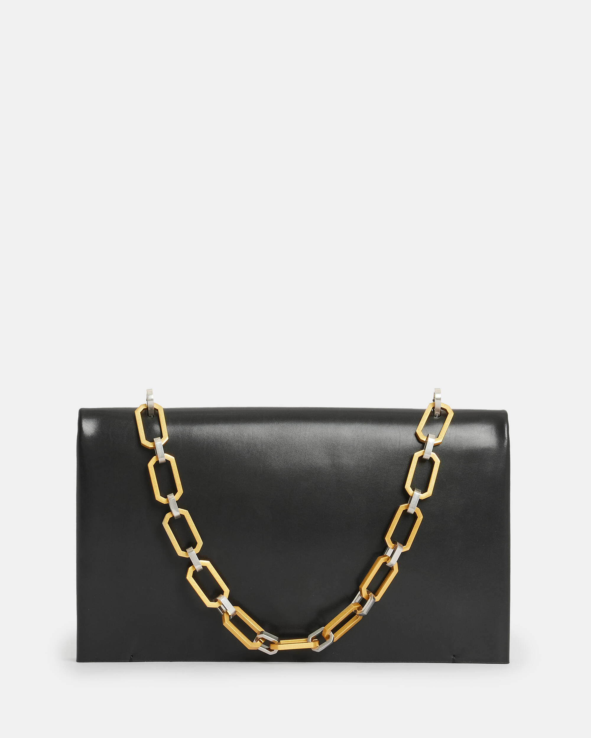Akira Leather Removable Chain Clutch Bag  large image number 1