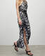 Laura Ines Silk Blend Printed Maxi Dress  large image number 3