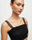 Alex Smock Embroidery Super Cropped Top  large image number 3