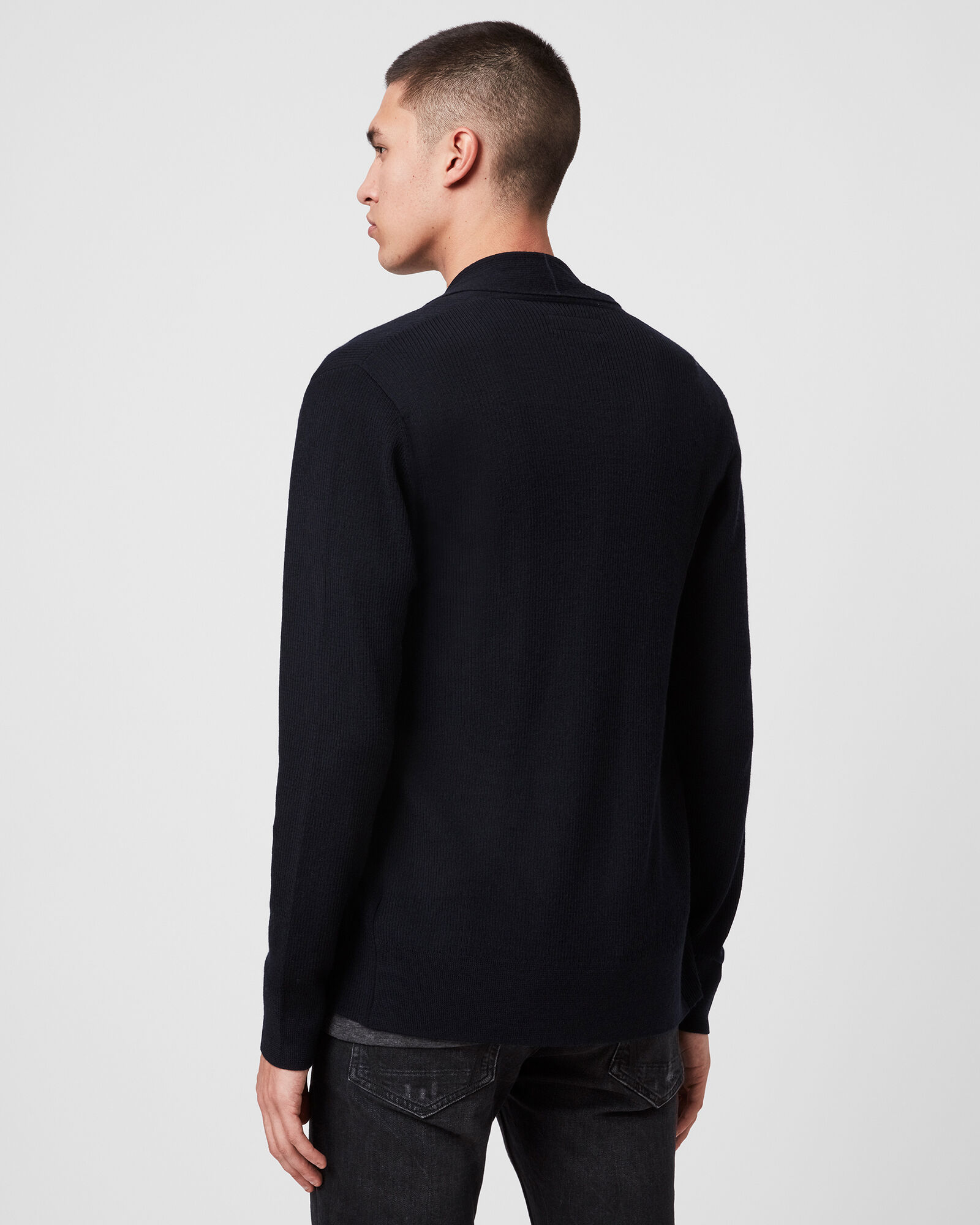 Mode Merino Open Cardigan INK NAVY 