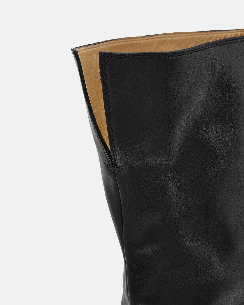 Reina Over Knee Leather Heeled Boots  large image number 5