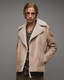 Rasco Relaxed Fit Shearling Biker Jacket  large image number 1