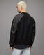 Manta Leather Sleeved Bomber Jacket  large image number 7