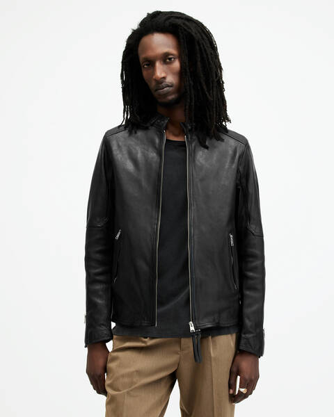 Men's Black Leather Jackets Canada