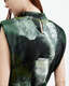 Isa Silk Blend Camo Print Midi Dress  large image number 5