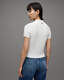 Hallie Short Sleeve Ribbed Polo T-Shirt  large image number 6