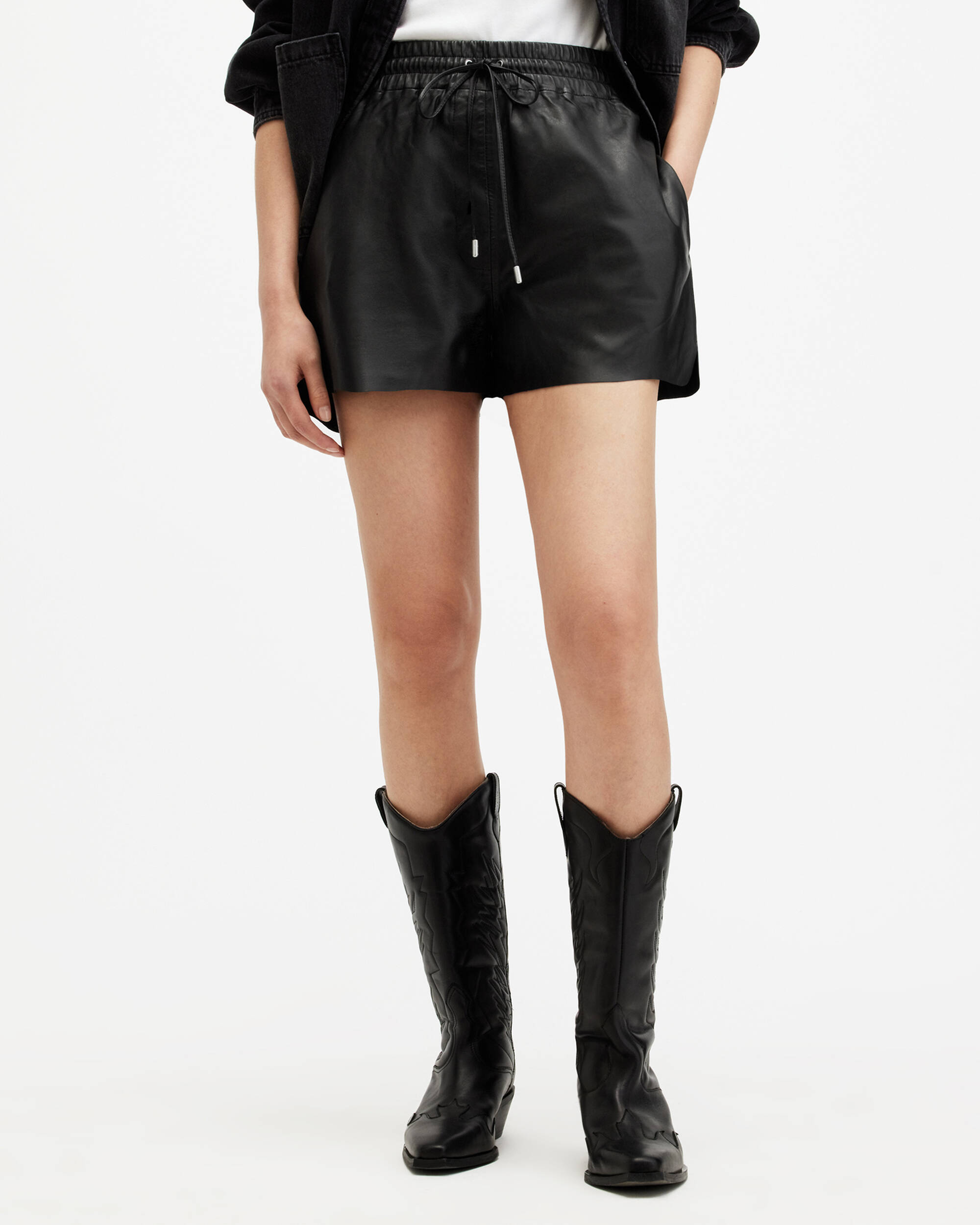 Shana Leather Shorts  large image number 2