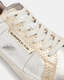 Sheer Metallic Leather Trainers  large image number 5