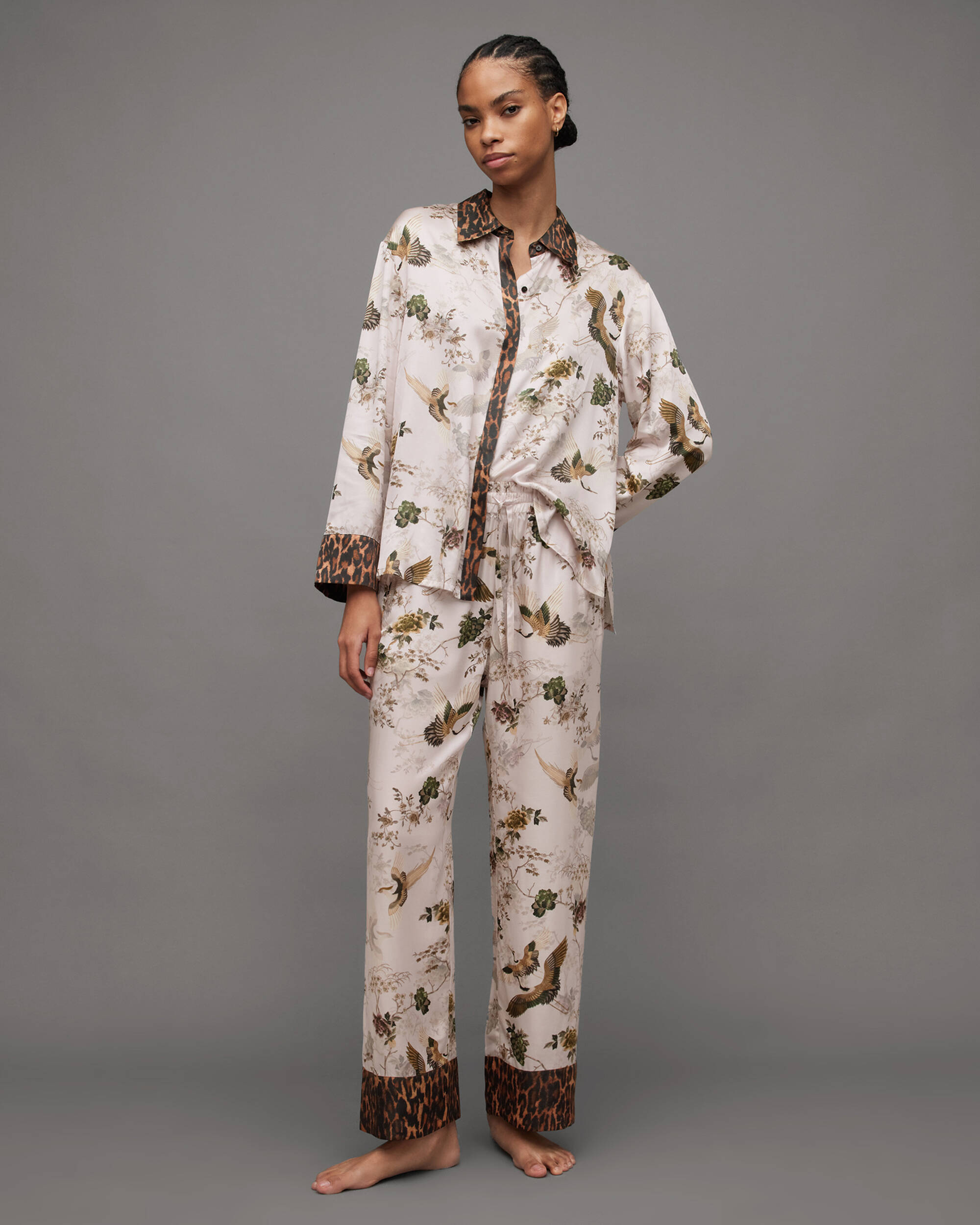 Sofi Silk Blend Peggy Pyjama Trousers  large image number 1