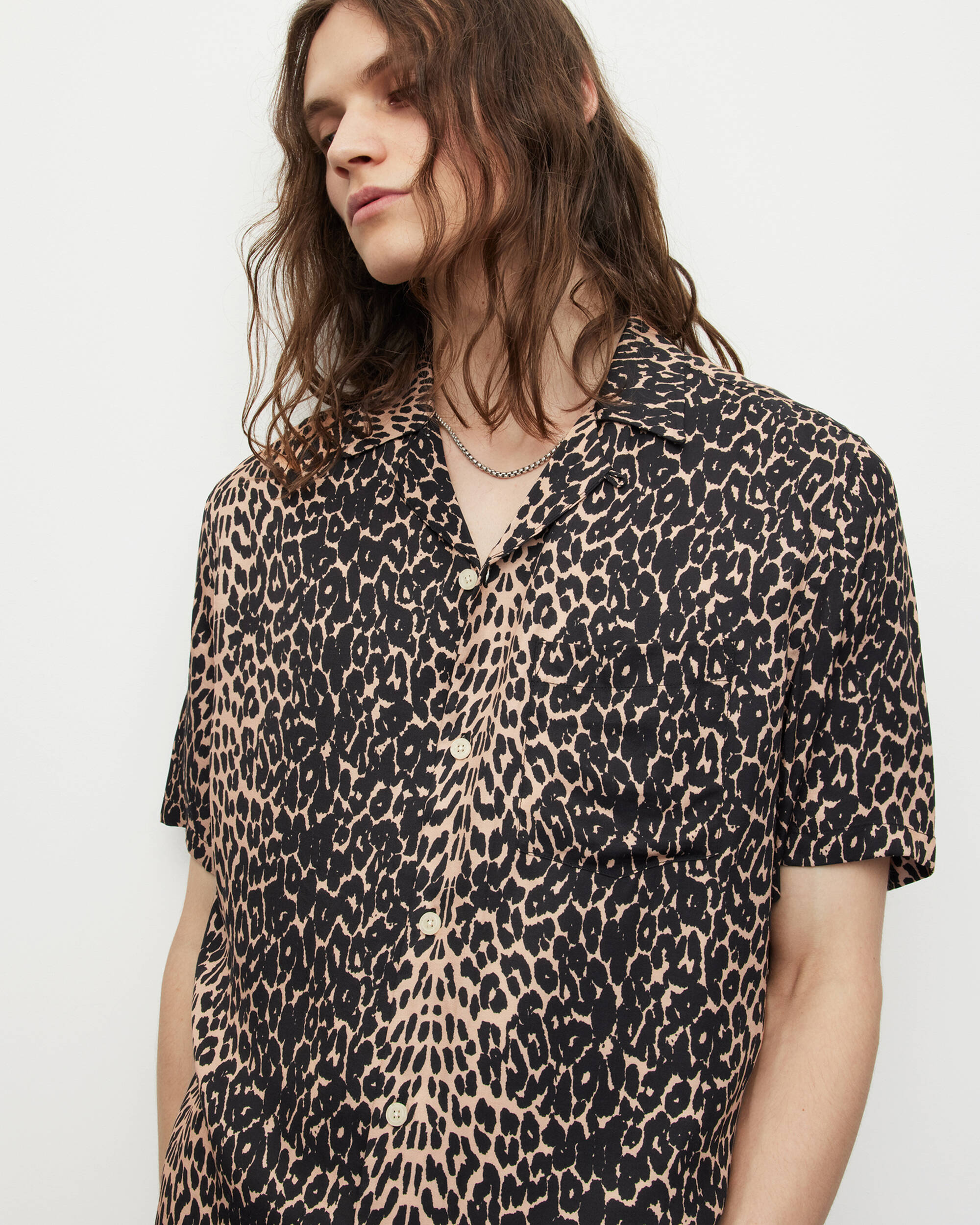 Feline Leopard Print Relaxed Shirt  large image number 4