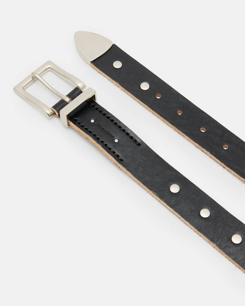 Trey Studded Leather Metal Tip Belt  large image number 2