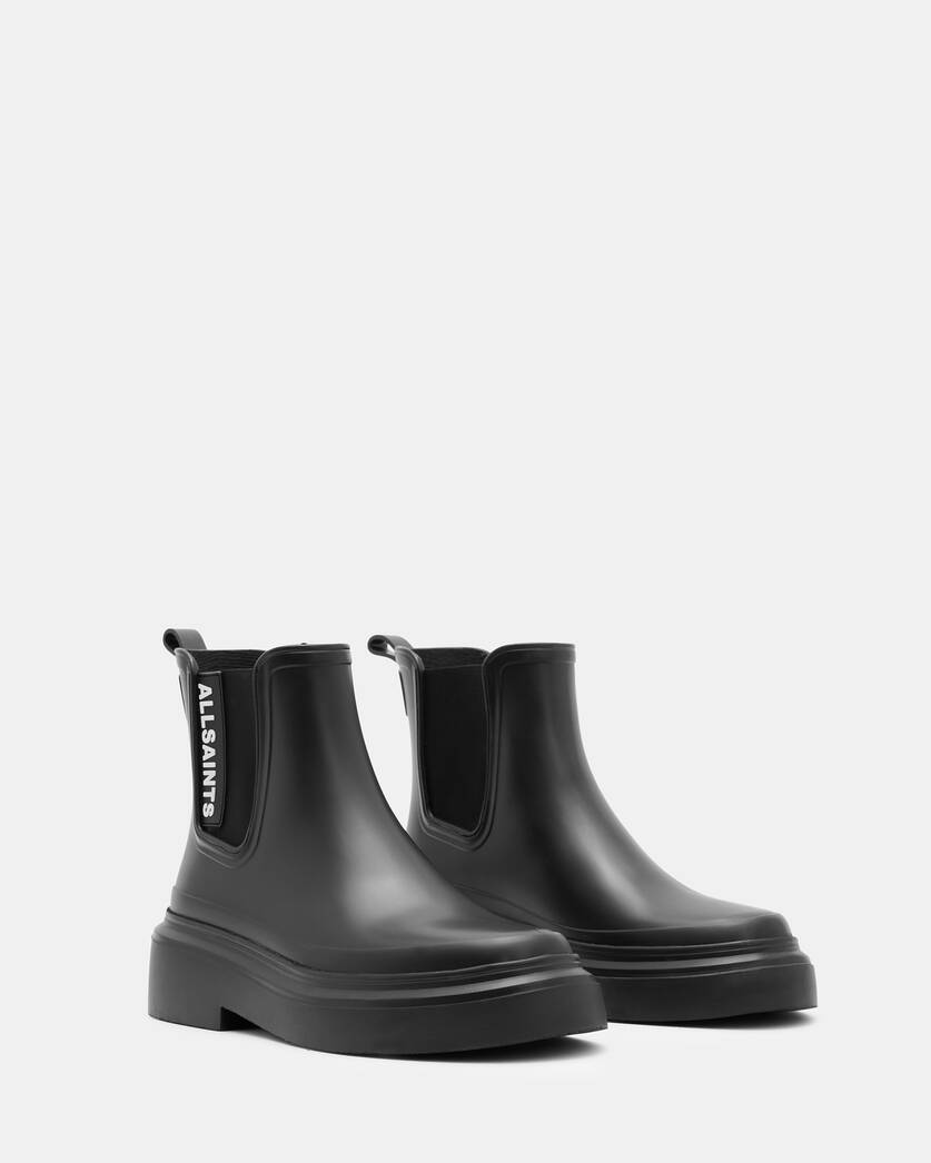 Hetty Logo Rubber Ankle Boots  large image number 4