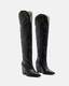 Roxanne Knee High Western Leather Boots  large image number 5