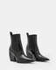Ria Pointed Leather Heeled Boots  large image number 4