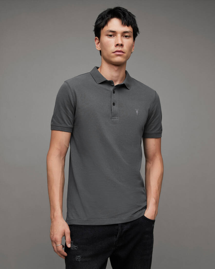 Reform Short Sleeve Polo Shirts 2 Pack STATIC GREY/GALAXY | ALLSAINTS
