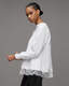 Lee Relaxed Pleated Lace Trim Sweatshirt  large image number 4