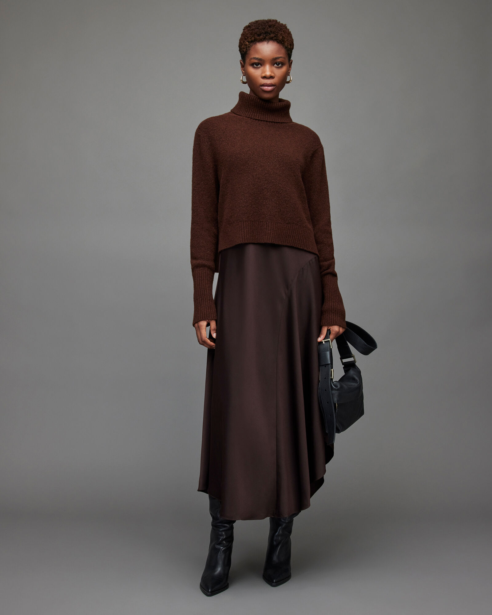 all saints wool dress