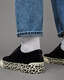 Knox Suede Low Top Pattern Sole Trainers  large image number 4